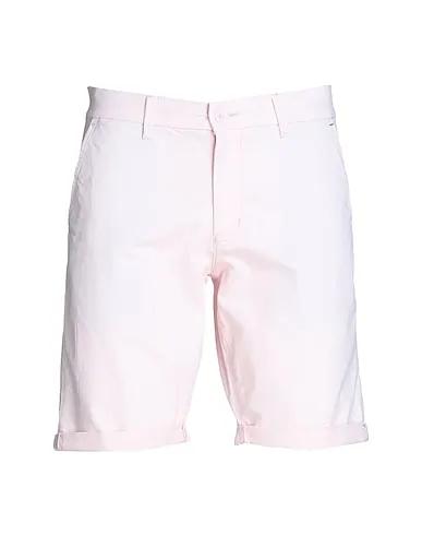 Light pink Cotton twill Shorts & Bermuda