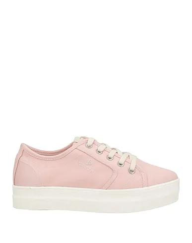Light pink Cotton twill Sneakers