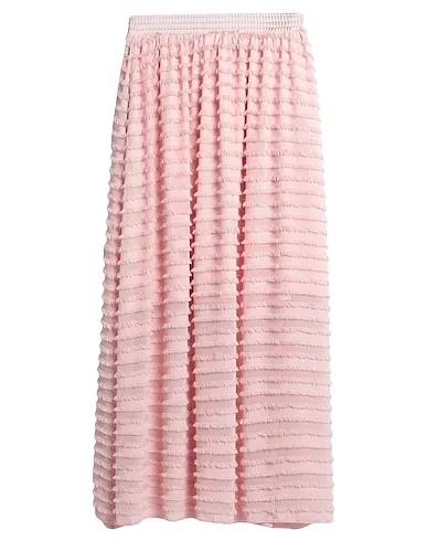 Light pink Crêpe Maxi Skirts