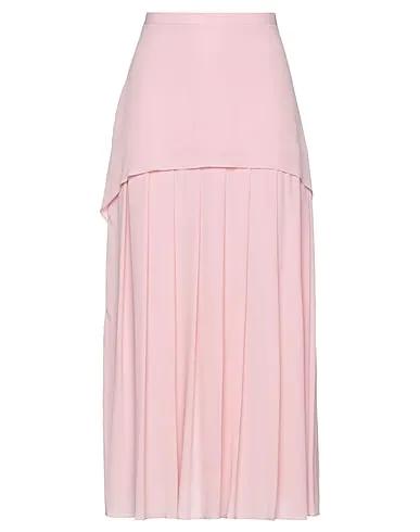 Light pink Crêpe Maxi Skirts
