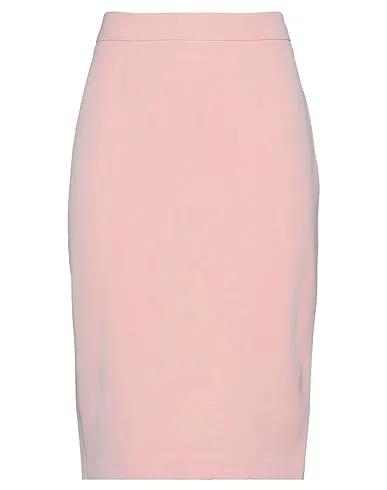 Light pink Crêpe Midi skirt