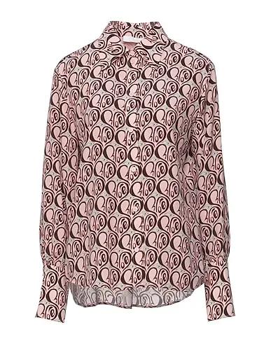 Light pink Crêpe Patterned shirts & blouses