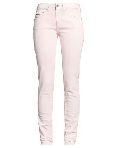 Light pink Denim Casual pants