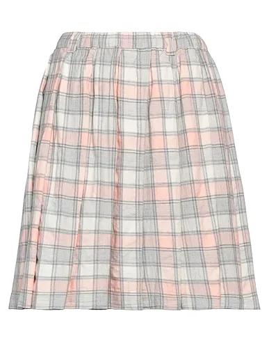 Light pink Flannel Mini skirt