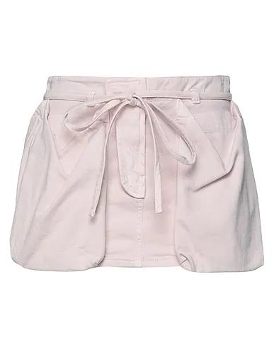 Light pink Gabardine Mini skirt