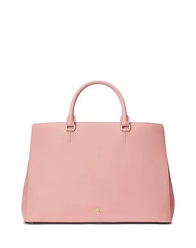 Light pink Handbag CROSSHATCH LEATHER LARGE HANNA SATCHEL
