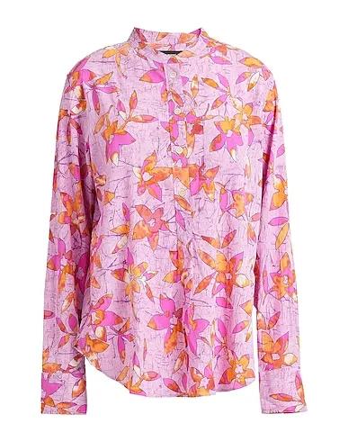 Light pink Jacquard Floral shirts & blouses