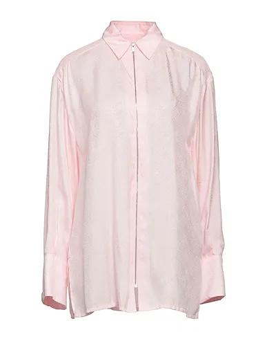 Light pink Jacquard Patterned shirts & blouses