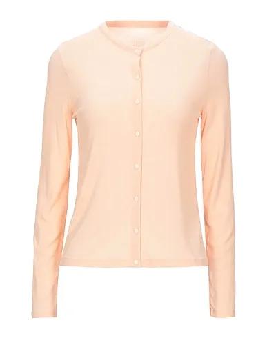 Light pink Jersey Solid color shirts & blouses