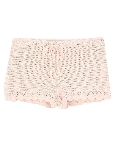 Light pink Knitted Shorts & Bermuda