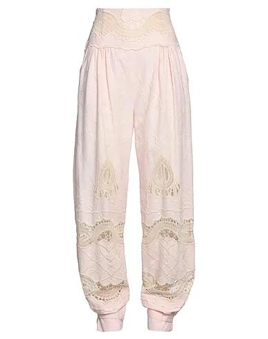 Light pink Lace Casual pants