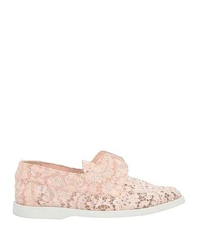 Light pink Lace Loafers
