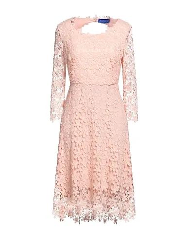 Light pink Lace Midi dress