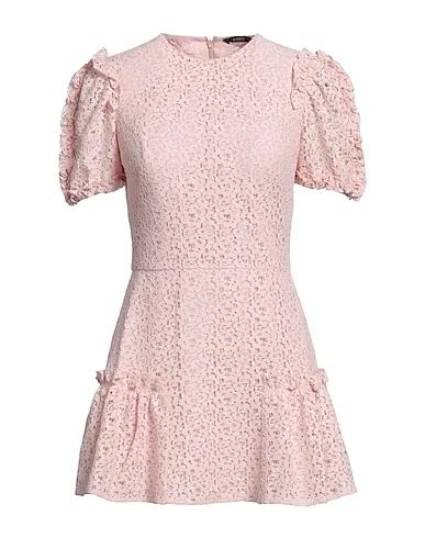 Light pink Lace Short dress
