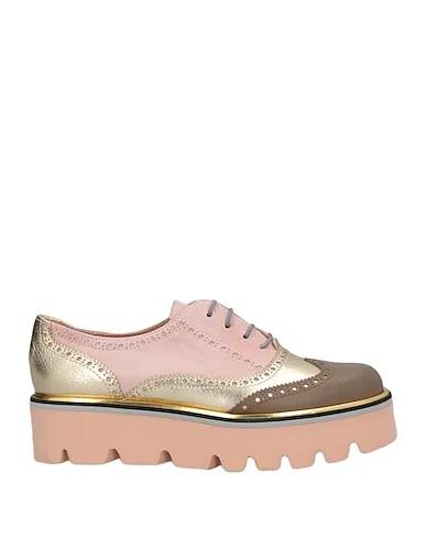 Light pink Laced shoes