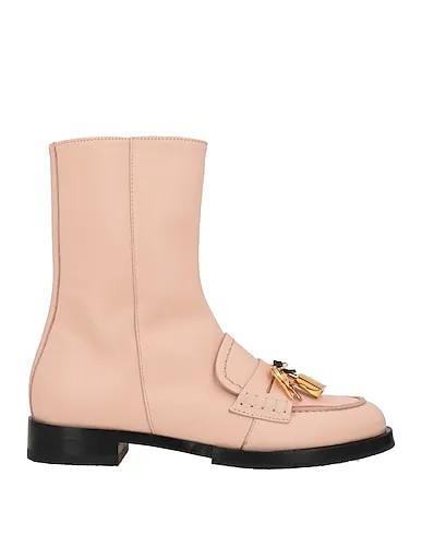 Light pink Leather Ankle boot
