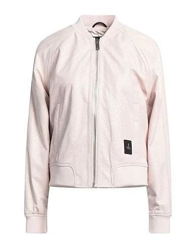 Light pink Leather Bomber
