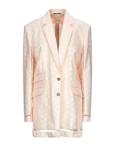 Light pink Organza Full-length jacket