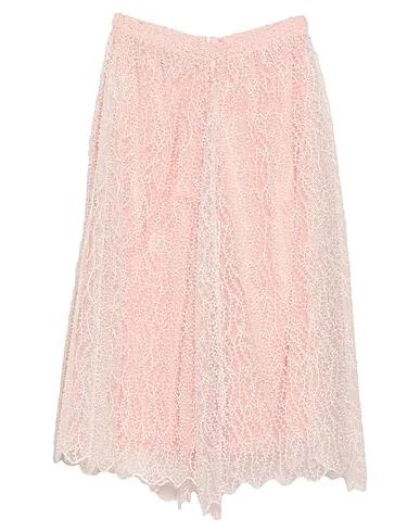 Light pink Organza Midi skirt
