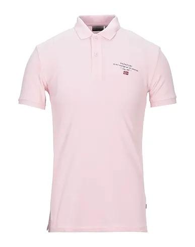 Light pink Piqué Polo shirt ELBAS 3
