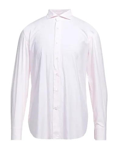 Light pink Plain weave Checked shirt
