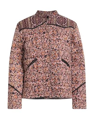Light pink Plain weave Full-length jacket