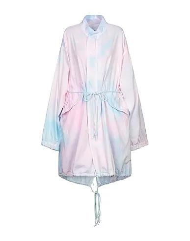 Light pink Plain weave Full-length jacket