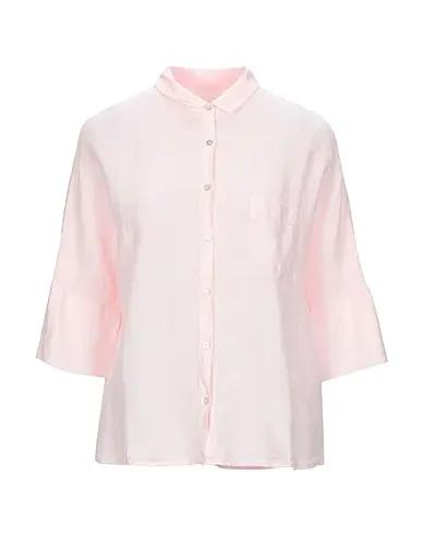 Light pink Plain weave Linen shirt