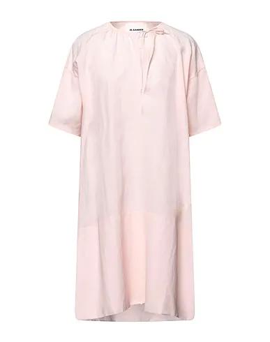 Light pink Plain weave Midi dress