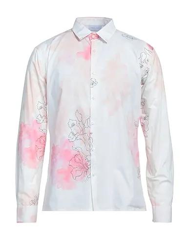 Light pink Plain weave Patterned shirt