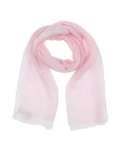 Light pink Plain weave Scarves and foulards