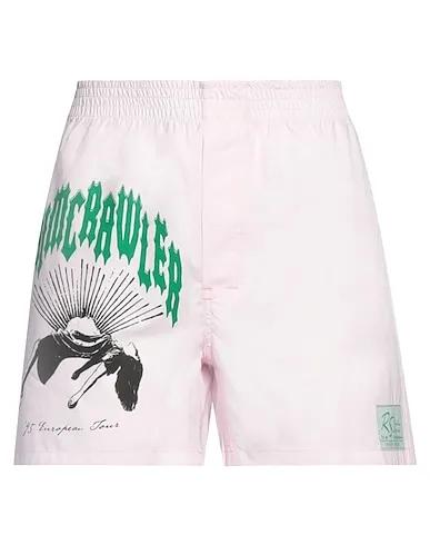 Light pink Plain weave Shorts & Bermuda