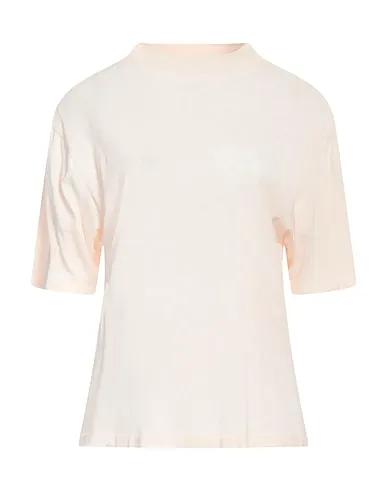 Light pink Plain weave T-shirt