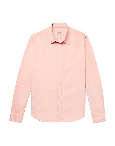 Light pink Poplin Solid color shirt