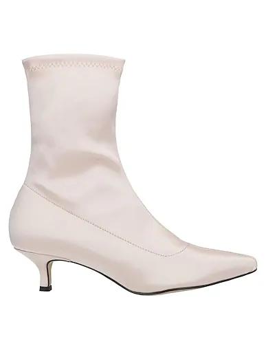 Light pink Satin Ankle boot