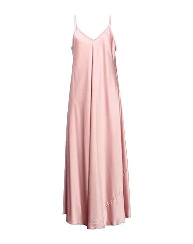 Light pink Satin Long dress