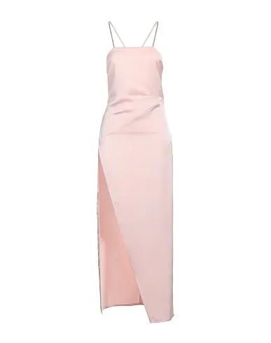 Light pink Satin Long dress
