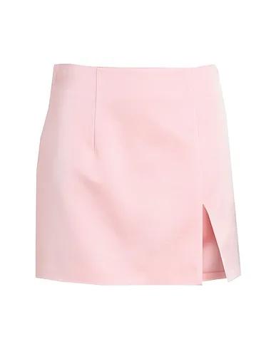 Light pink Satin Mini skirt MINI GONNA RASO
