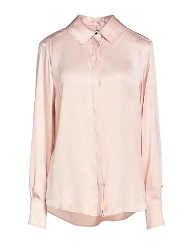 Light pink Satin Silk shirts & blouses
