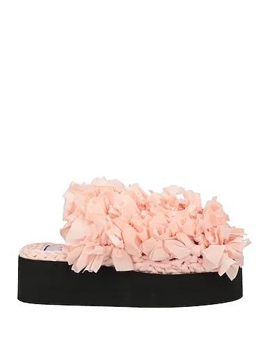 Light pink Synthetic fabric Sandals