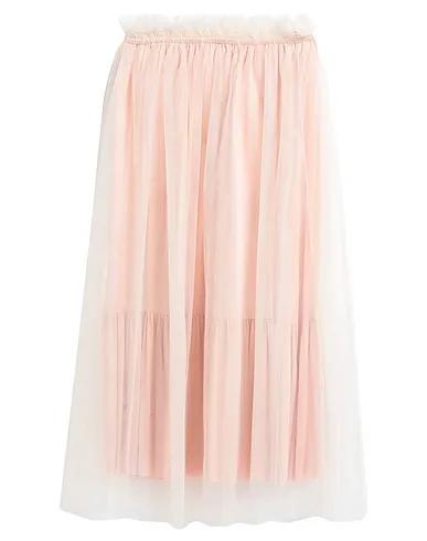 Light pink Tulle Maxi Skirts