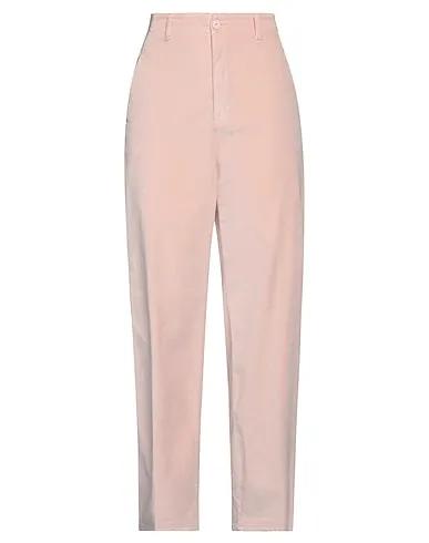 Light pink Velvet Casual pants