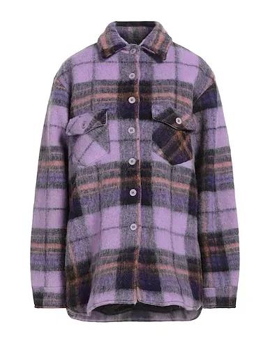 Light purple Boiled wool Jacket