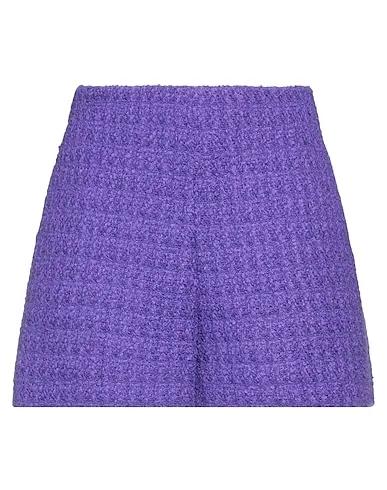 Light purple Bouclé Shorts & Bermuda