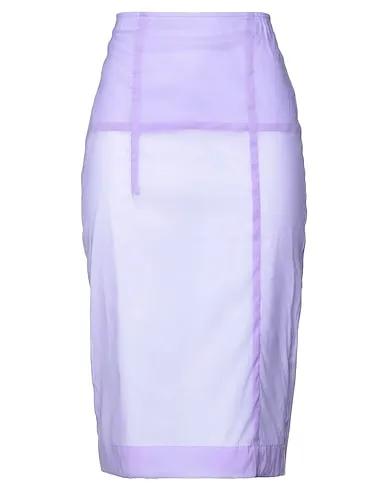 Light purple Crêpe Midi skirt