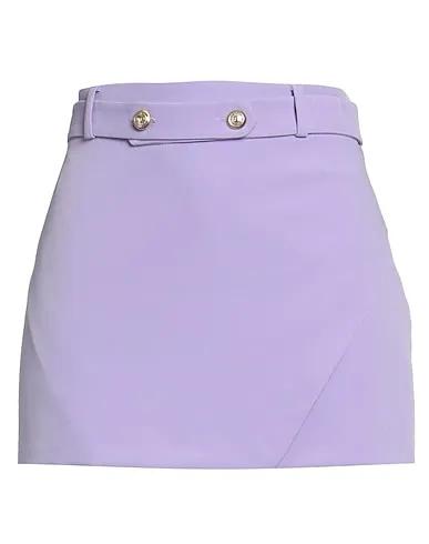 Light purple Crêpe Mini skirt