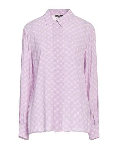 Light purple Crêpe Patterned shirts & blouses