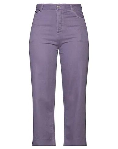 Light purple Denim Denim pants