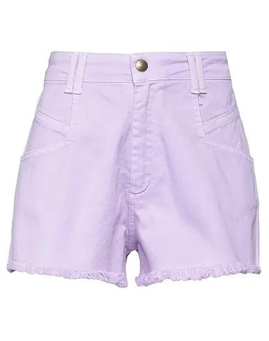 Light purple Denim Denim shorts