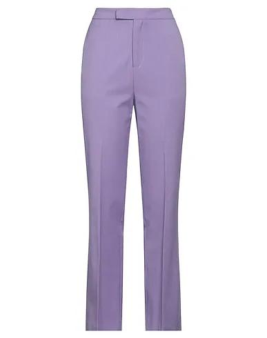 Light purple Flannel Casual pants